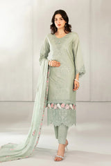 Azka By Tawakkal Stitched 3 Piece Emb Fancy Lawn Vol-1 Suit-D-2821