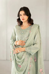 Azka By Tawakkal Stitched 3 Piece Emb Fancy Lawn Vol-1 Suit-D-2821