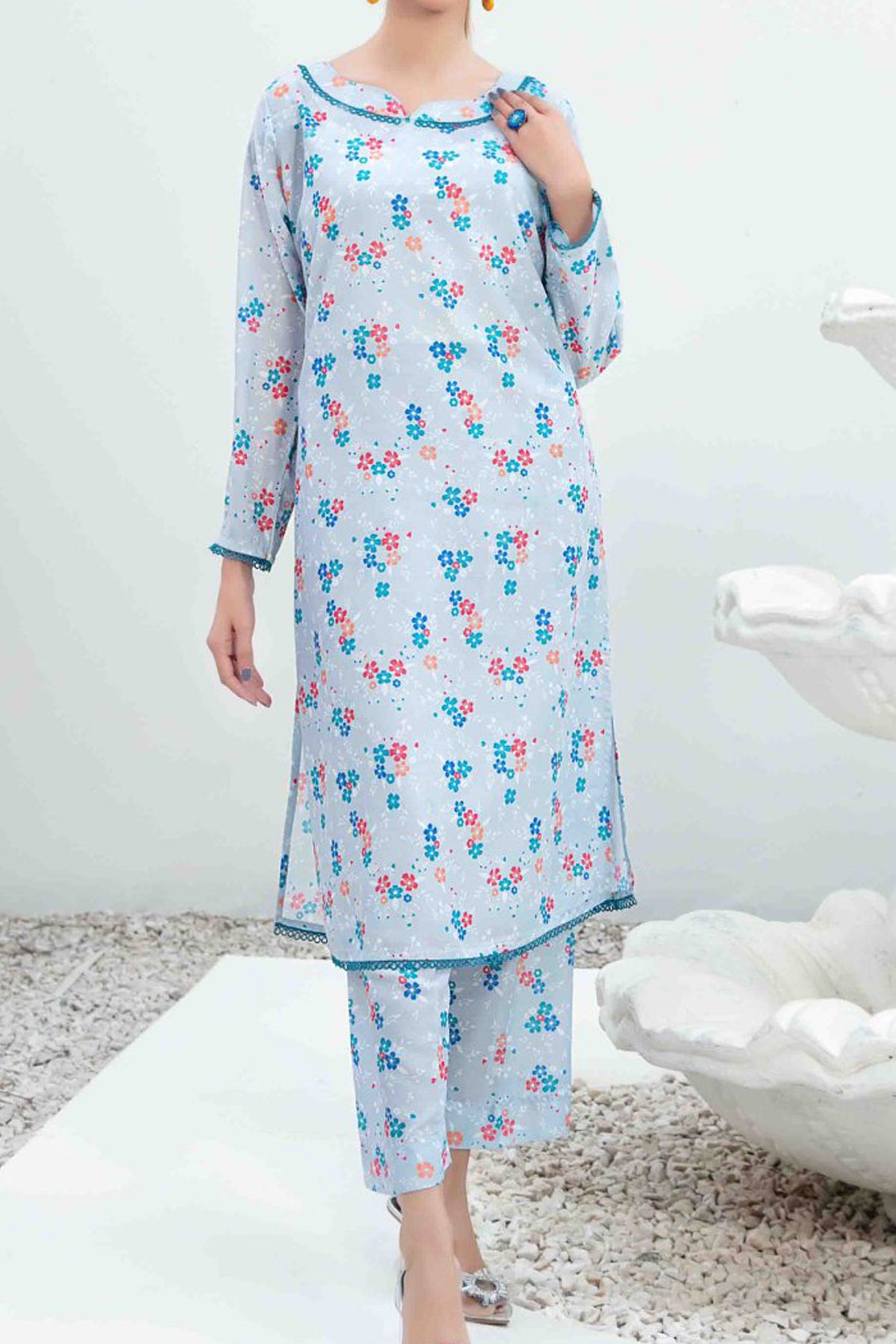 Zel By Tawakkal Unstitched 2 Piece Digital Printed Swiss Collection'2024-D-2824
