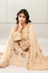 Azka By Tawakkal Stitched 3 Piece Emb Fancy Lawn Vol-1 Suit-D-2825
