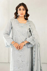 Azka By Tawakkal Stitched 3 Piece Emb Fancy Lawn Vol-1 Suit-D-2827