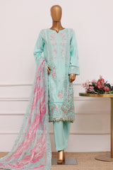 Bin Saeed Stitched 3 Piece Luxury Emb Lawn Vol-06 Suit-D-2847-Angori