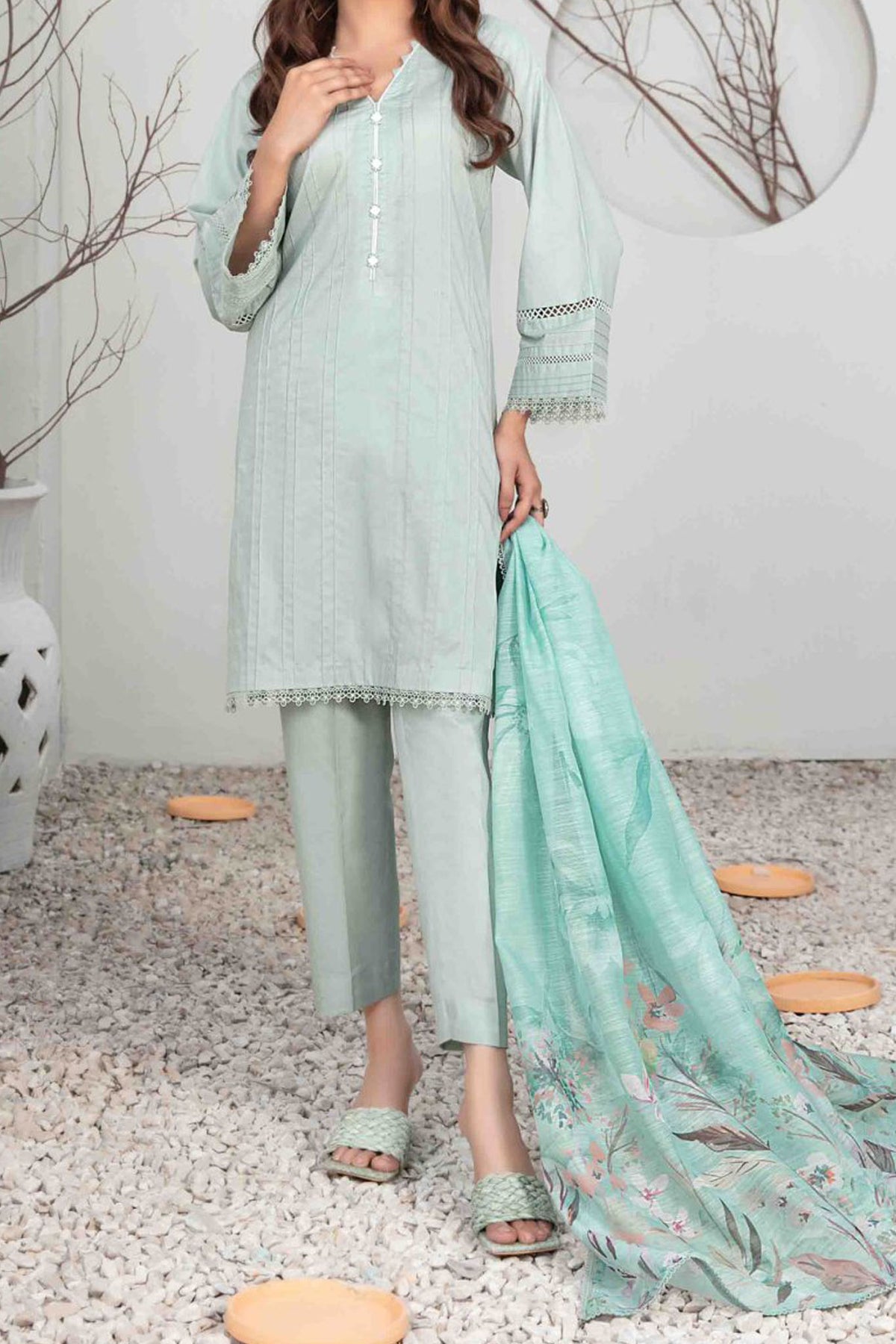 Emari By Tawakkal Stitched 3 Piece Cotton Jacquard Lawn Collection'2024-D-2861