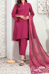 Emari By Tawakkal Stitched 3 Piece Cotton Jacquard Lawn Collection'2024-D-2864