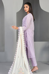 Efza By Tawakkal Unstitched 3 Piece Fancy Emb Lawn Suit-D-2970