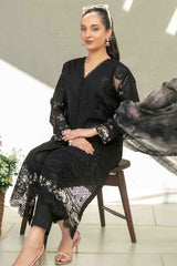 Zevira By Tawakkal Semi Stitched 3 Piece Emb Fancy Lawn Collection-D-3247