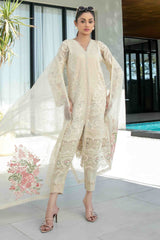 Zevira By Tawakkal Semi Stitched 3 Piece Emb Fancy Lawn Collection-D-3248