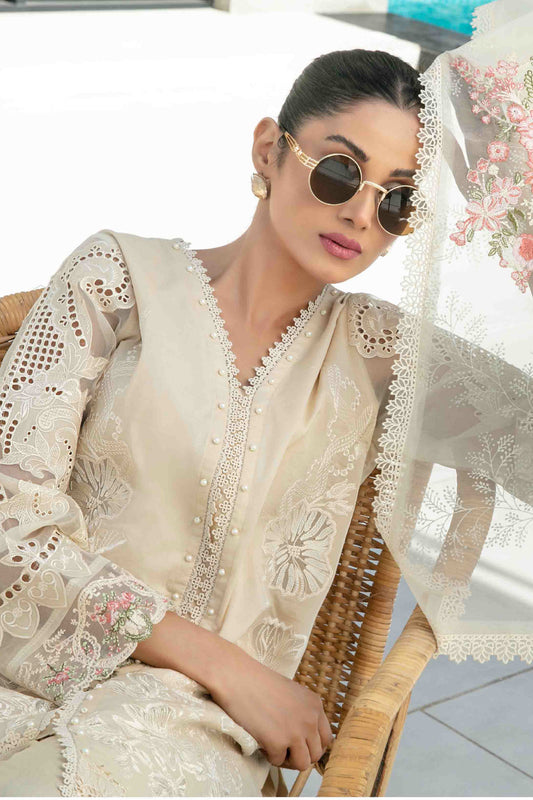 Zevira By Tawakkal Semi Stitched 3 Piece Emb Fancy Lawn Collection-D-3248