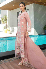 Zevira By Tawakkal Semi Stitched 3 Piece Emb Fancy Lawn Collection-D-3250