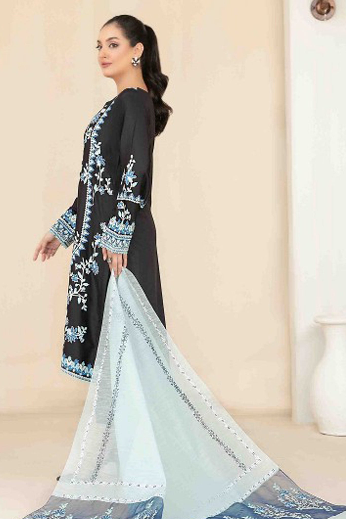 Araceli By Tawakkal Stitched 3 Piece Fancy Emb Belgian Viscose Collection'2024-D-3708