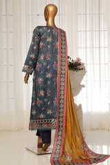 Sada Bahar Stitched 3 Piece Festive Emb Lawn Vol-01 Collection'2025-D-3989-Navy Blue