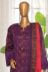 Rania By Sada Bahar Stitched 3 Piece Emb Lawn Vol-02 Collection-D-4056-Purple