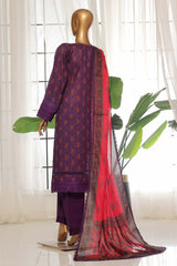 Rania By Sada Bahar Stitched 3 Piece Emb Lawn Vol-02 Collection-D-4056-Purple