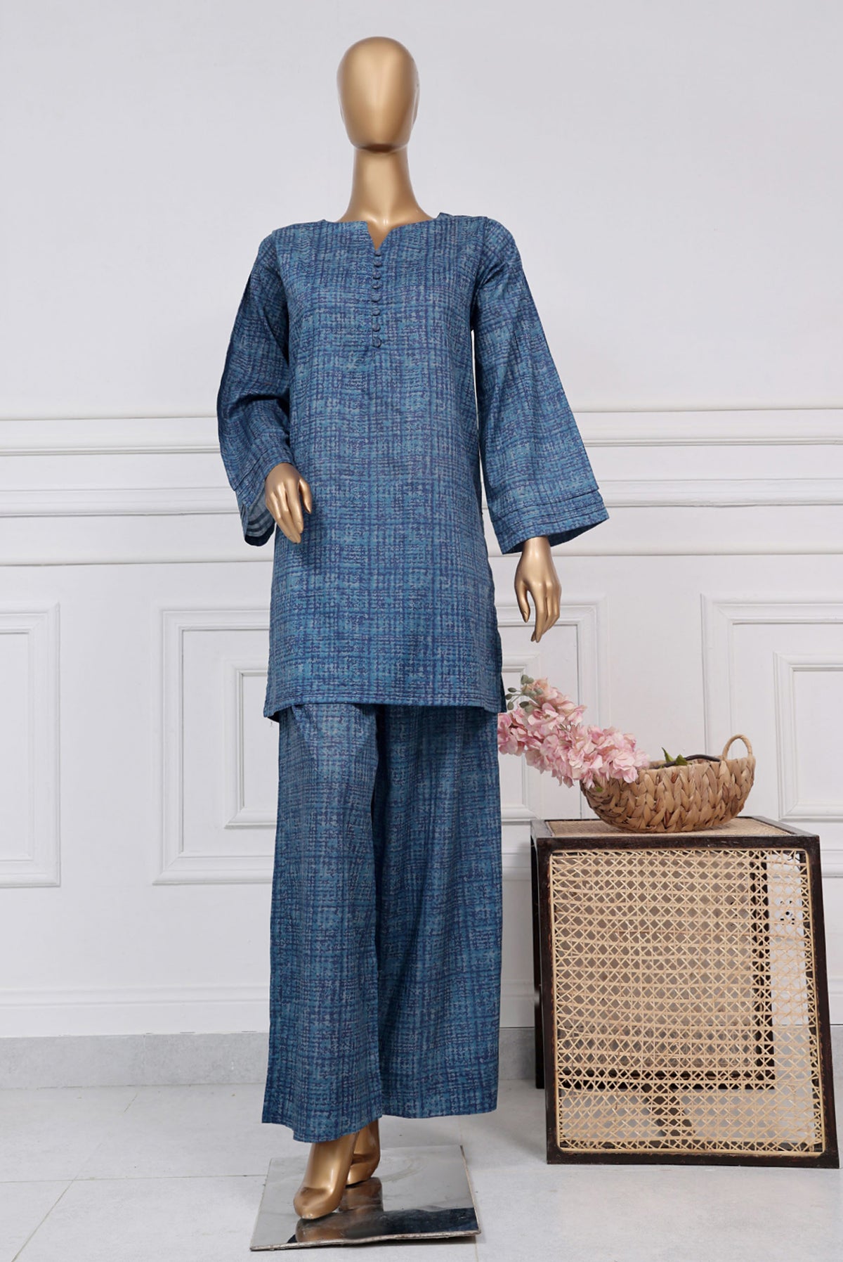 Sada Bahar Stitched Daily Wear Co Ords Collection-D-4949-Blue