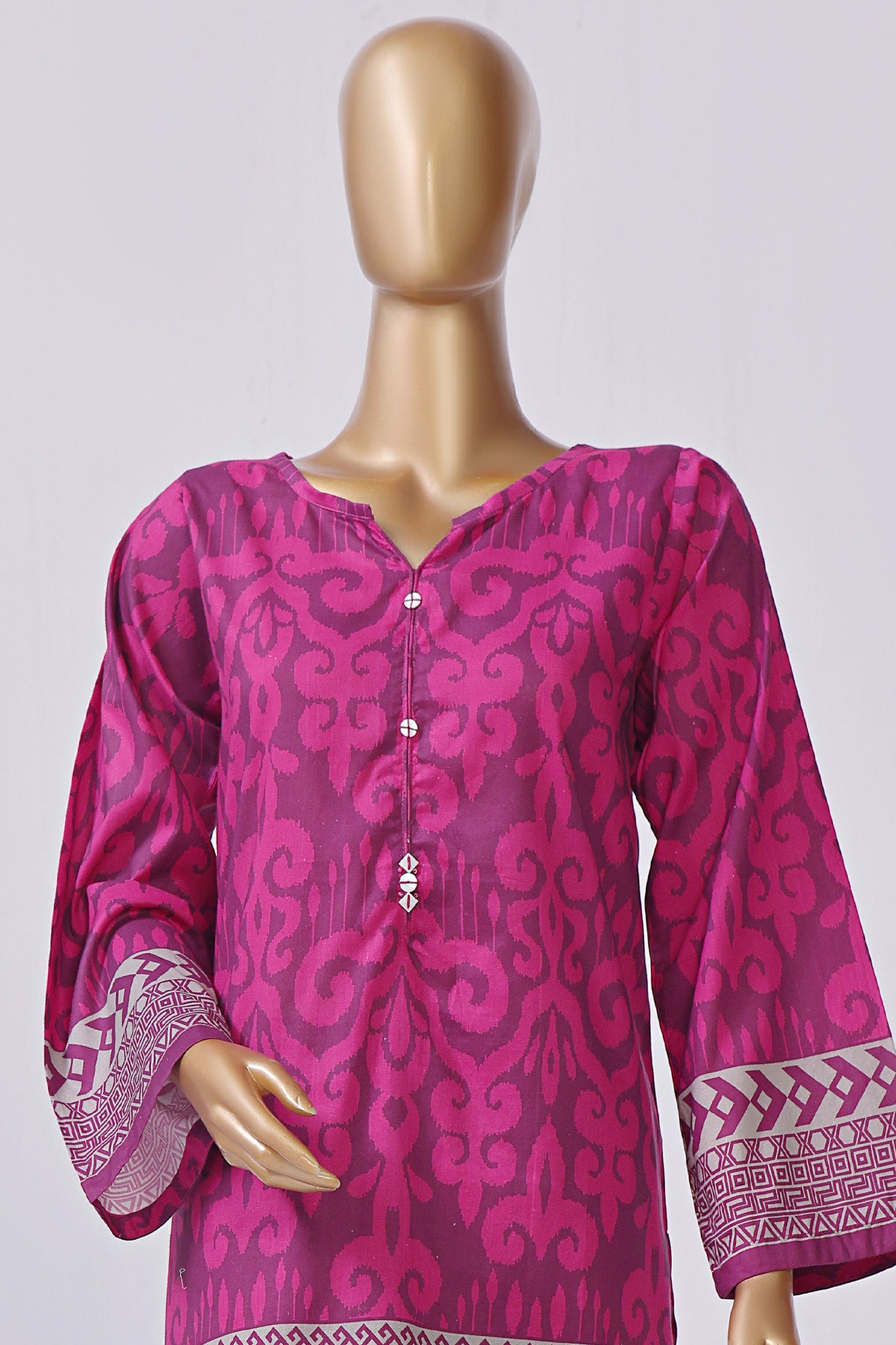 Sada Bahar Stitched 2 Piece Mid Summer Co Ords Lawn Collection'2024-D-5051-Magenta