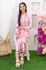 Damask By Tawakkal Stitched 2 Piece Digital Print Silk Collection-D-5206-Pink