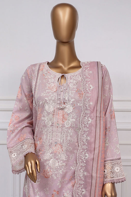 Signature By Sada Bahar Stitched 3 Piece Festive Emb Lawn Collection'2025-D-5300-Mauve