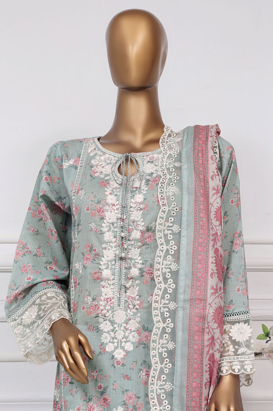 Signature By Sada Bahar Stitched 3 Piece Festive Emb Lawn Collection'2025-D-5340-Mint