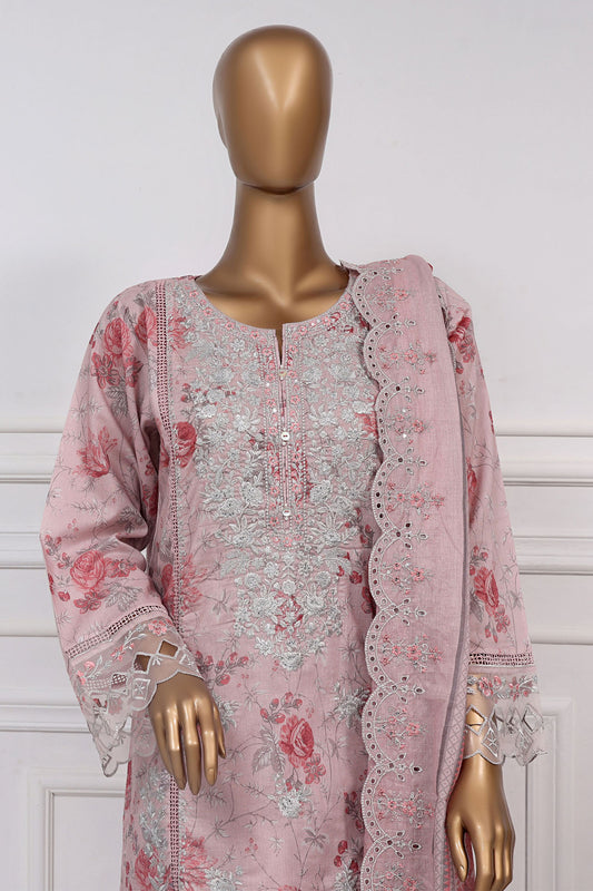 Signature By Sada Bahar Stitched 3 Piece Festive Emb Lawn Collection'2025-D-6117-Pink