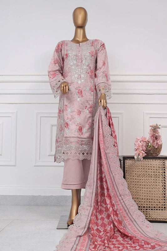 Signature By Sada Bahar Stitched 3 Piece Festive Emb Lawn Collection'2025-D-6117-Pink