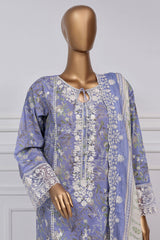 Signature By Sada Bahar Stitched 3 Piece Festive Emb Lawn Collection'2025-D-6125-Light Purple