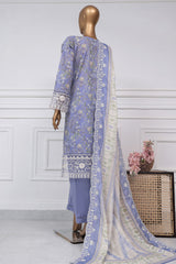 Signature By Sada Bahar Stitched 3 Piece Festive Emb Lawn Collection'2025-D-6125-Light Purple