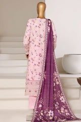 Sada Bahar Stitched 3 Piece Festive Emb Lawn With Fancy Dupatta Vol-01 Suit-D-645 PINK