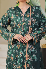 Aizal Stitched 3 Piece Printed Lawn Collection'2025-A-P-652-GREEN
