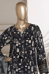 Malika By Sada Bahar Stitched 3 Piece Festive Lawn Vol-01 Suit-D-73-GREEN