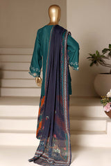 Eclair By Sada Bahar Stitched 3 Piece Emb Lawn Vol-02 Suit-D-794-C.GREEN