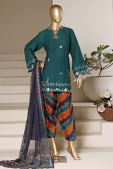 Eclair By Sada Bahar Stitched 3 Piece Emb Lawn Vol-02 Suit-D-794-C.GREEN