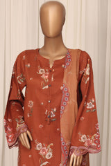 Raya By Sada Bahar Stitched 3 Piece Festive Emb Lawn Vol-02 Suit-D-812-MUSTARD
