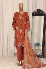 Raya By Sada Bahar Stitched 3 Piece Festive Emb Lawn Vol-02 Suit-D-812-MUSTARD