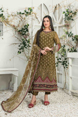 Amani by Tawakkal Semi Stitched 3 Piece Formal Collection'2023-AS-8321