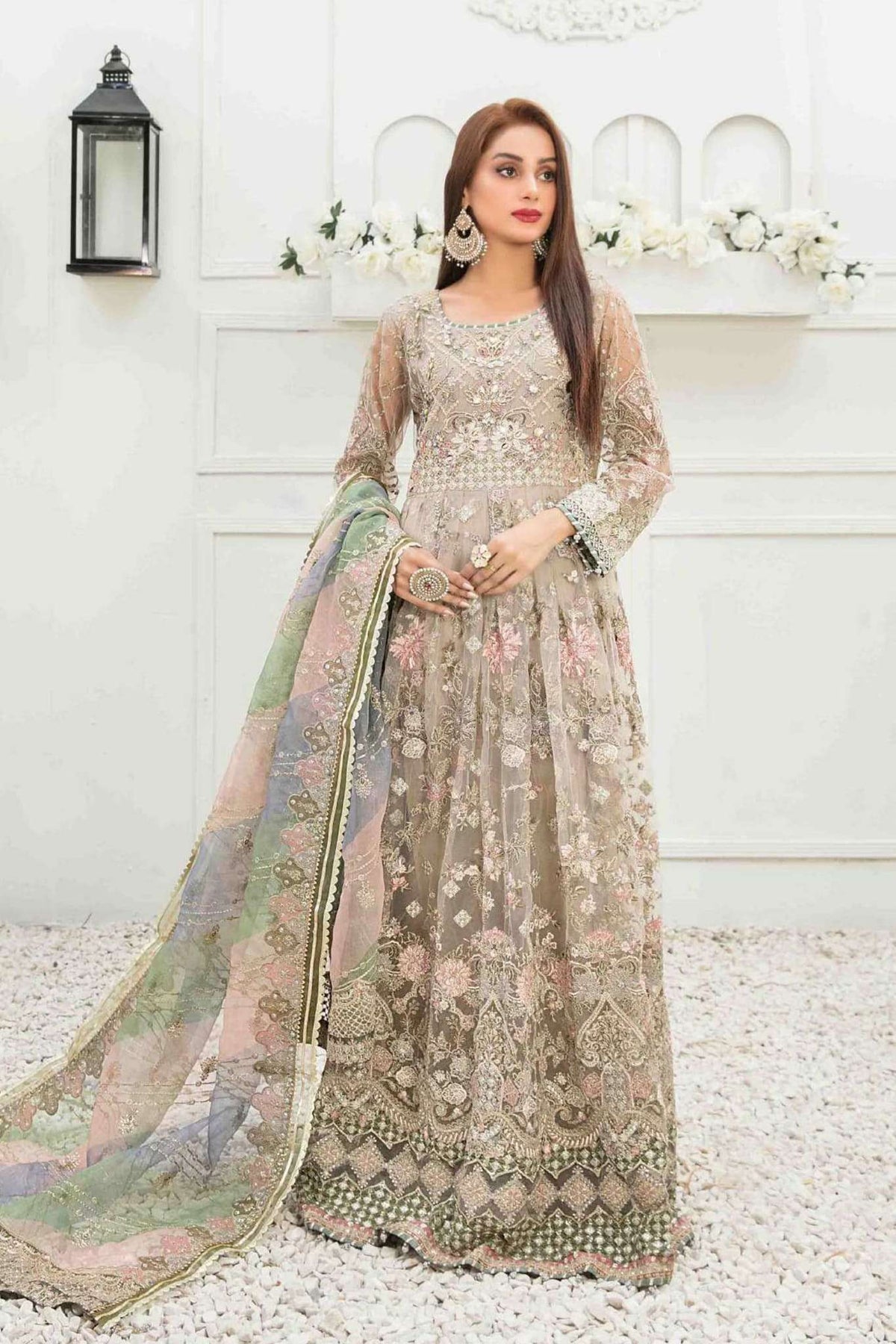 Amani by Tawakkal Semi Stitched 3 Piece Formal Collection'2023-AS-8326