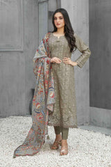 Amber by Tawakkal Semi Stitched 3 Piece Embroidered Lawn Collection'2023-A-8504