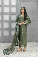 Amber by Tawakkal Semi Stitched 3 Piece Embroidered Lawn Collection'2023-A-8505