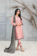 Devina by Tawakkal Stitched 3 Piece Emb Lawn Collection'2023-DVS-8743