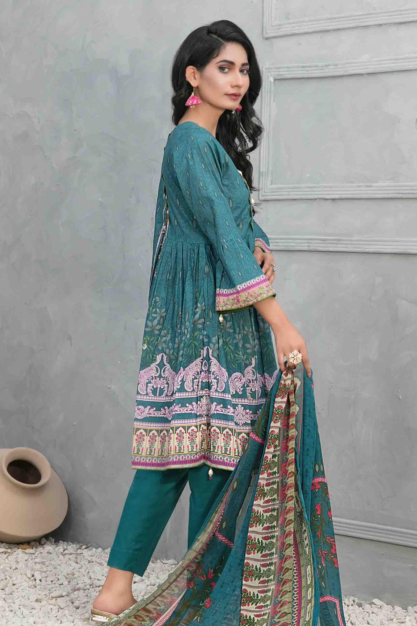 Devina by Tawakkal Stitched 3 Piece Emb Lawn Collection'2023-DVS-8745
