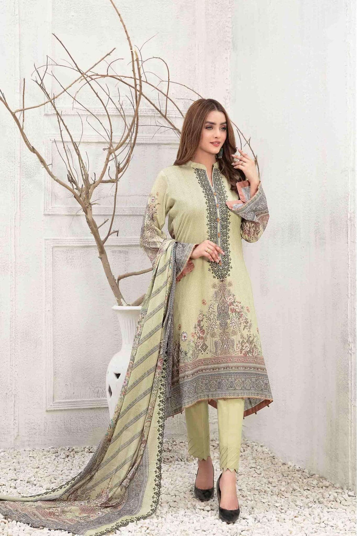 Aiyleen by Tawakkal Unstitched 3 Piece Emb Lawn Print Collection'2023-A-8994
