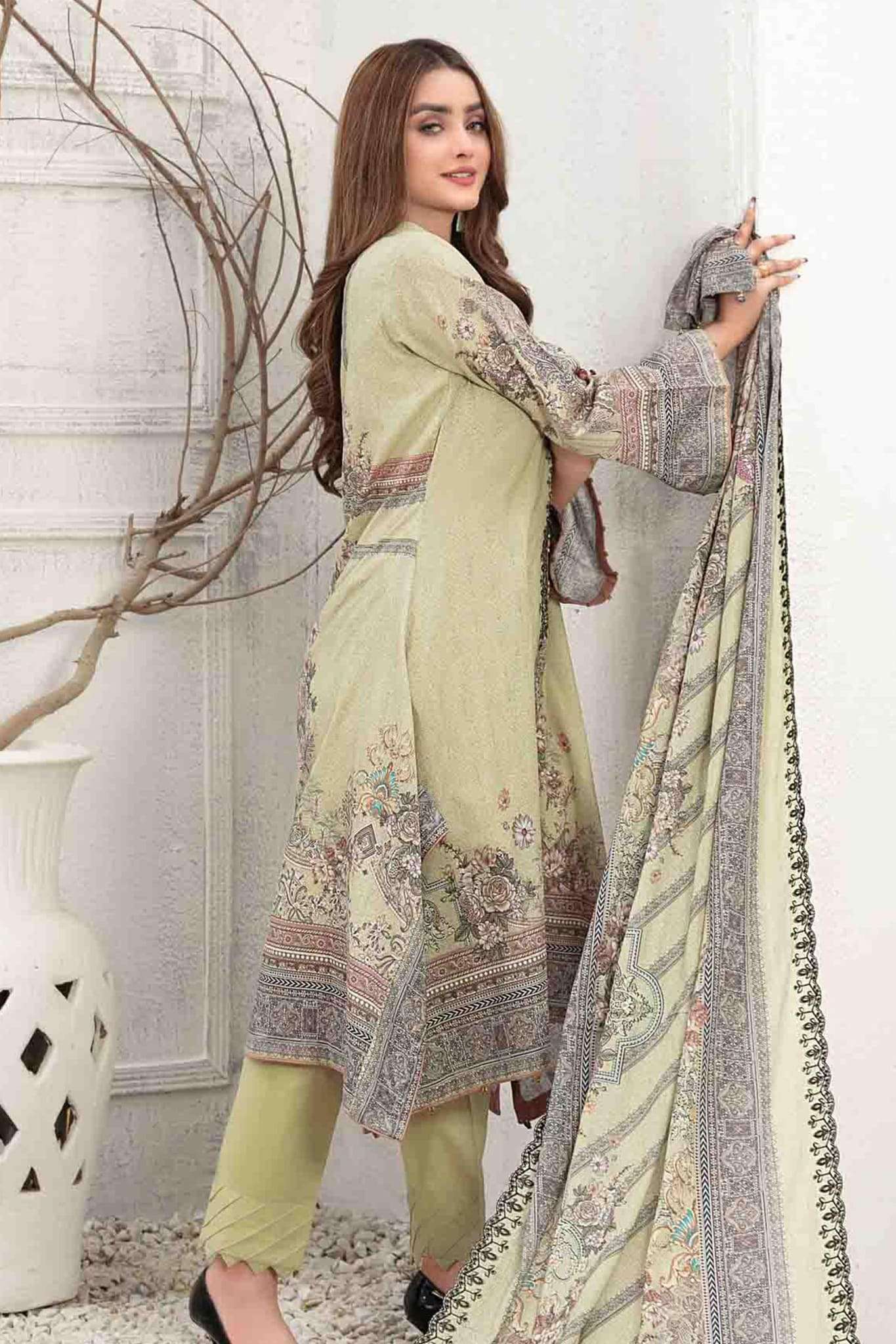 Aiyleen by Tawakkal Unstitched 3 Piece Emb Lawn Print Collection'2023-A-8994