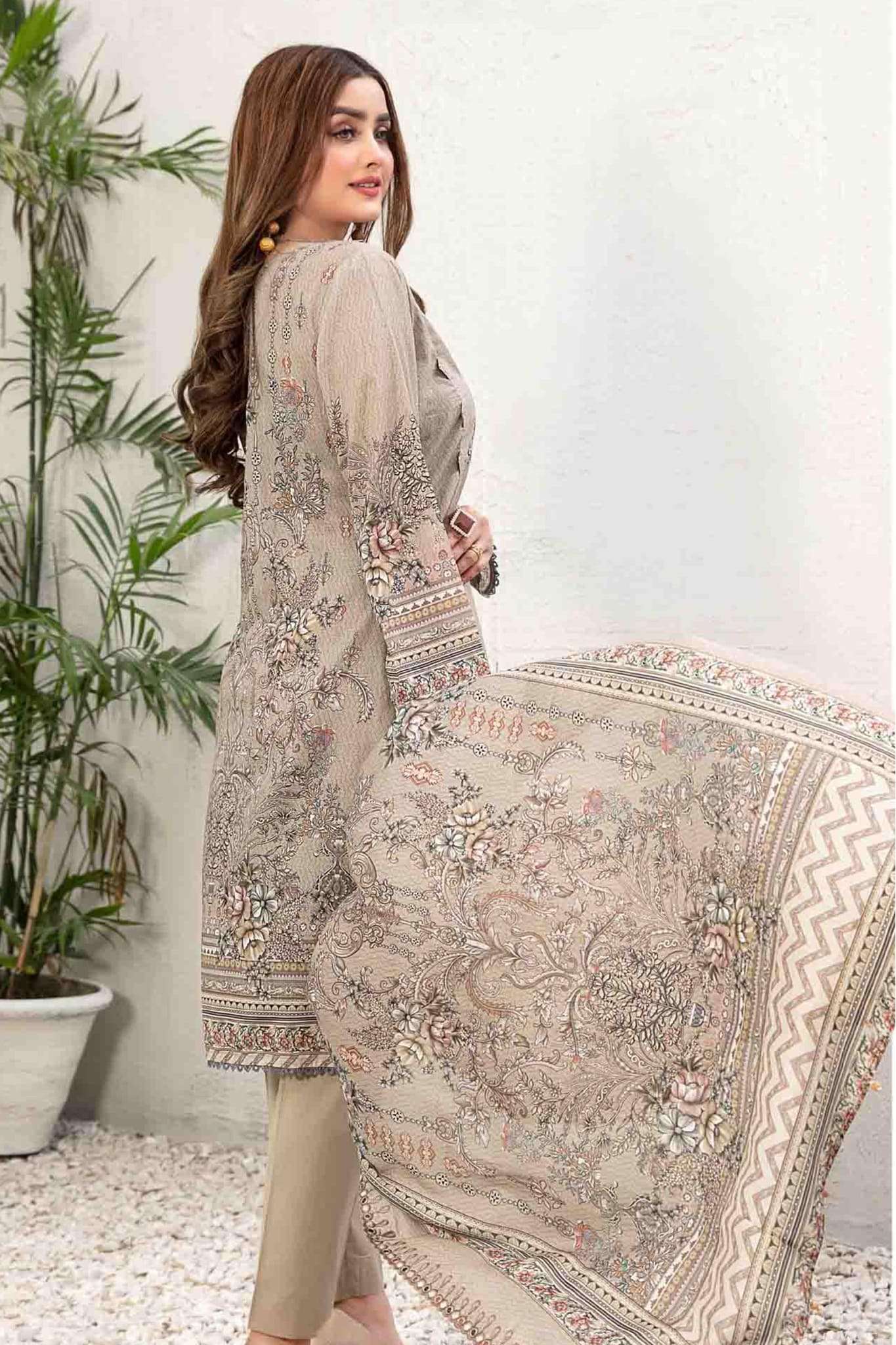 Aiyleen by Tawakkal Unstitched 3 Piece Emb Lawn Print Collection'2023-A-8996