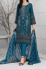 Zuha By Tawakkal Unstitched 3 Piece Emb Lawn Print Collection'2024-D-9304