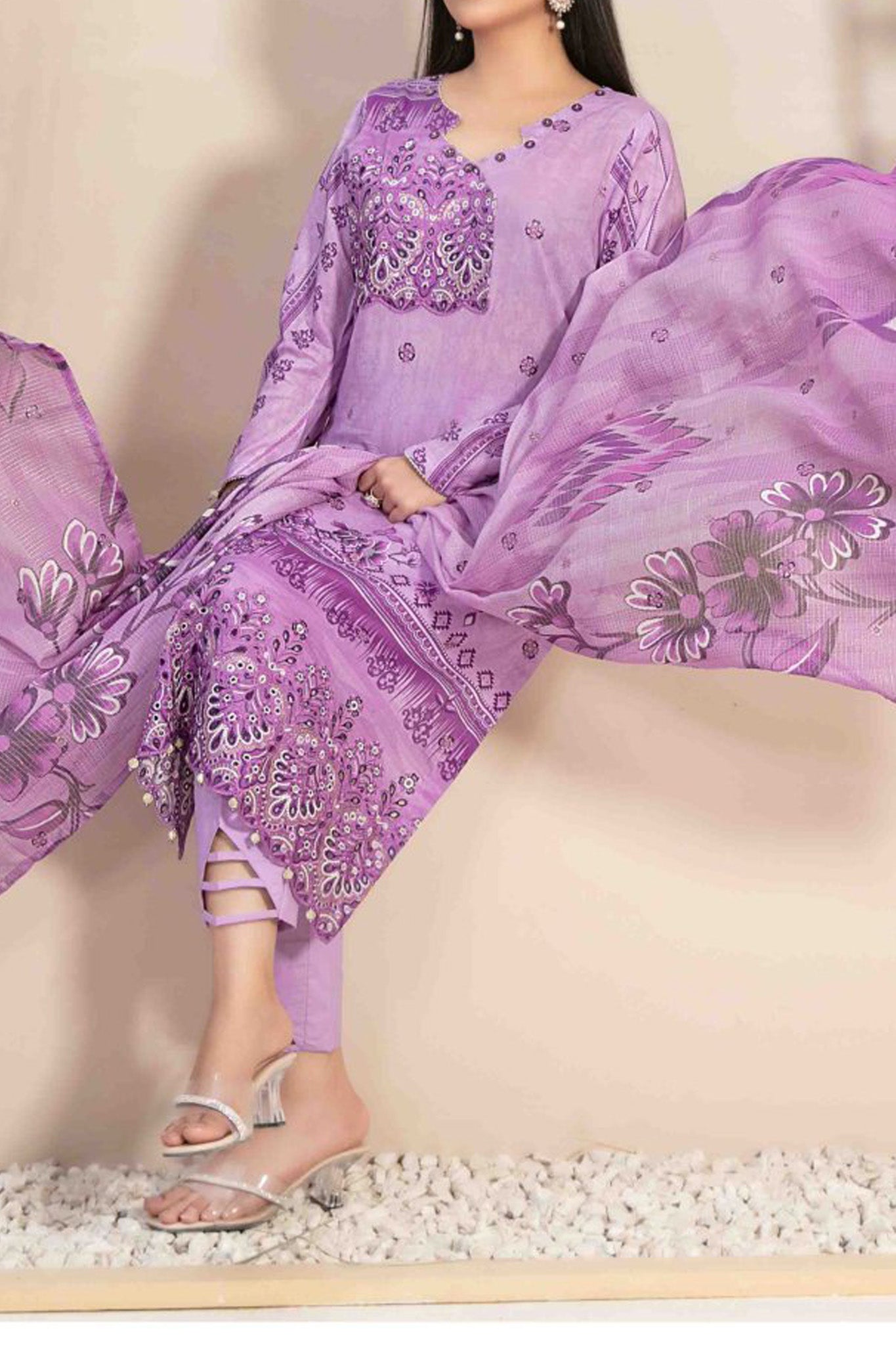 Roha By Tawakkal Unstitched 3 Piece Digital Lawn Collection'2024-D-9324
