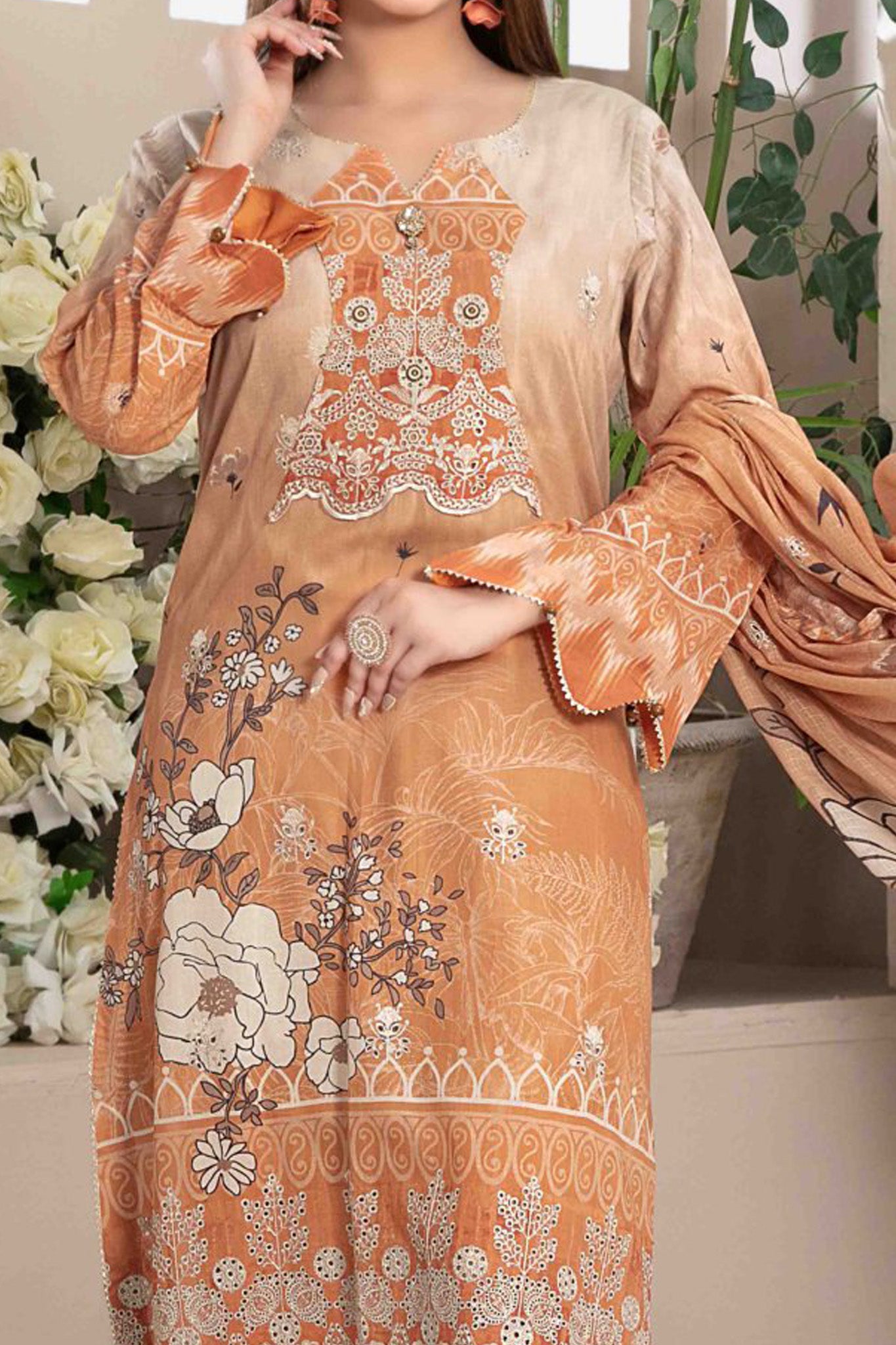 Roha By Tawakkal Unstitched 3 Piece Digital Lawn Collection'2024-D-9327