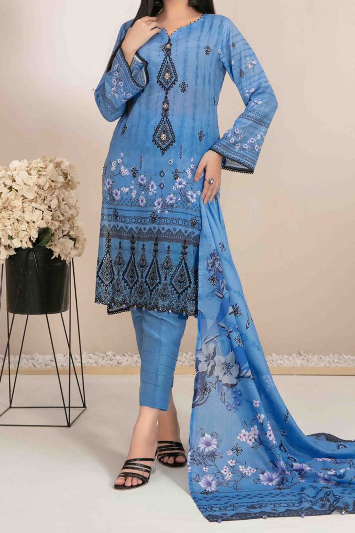 Roha By Tawakkal Unstitched 3 Piece Digital Lawn Collection'2024-D-9328
