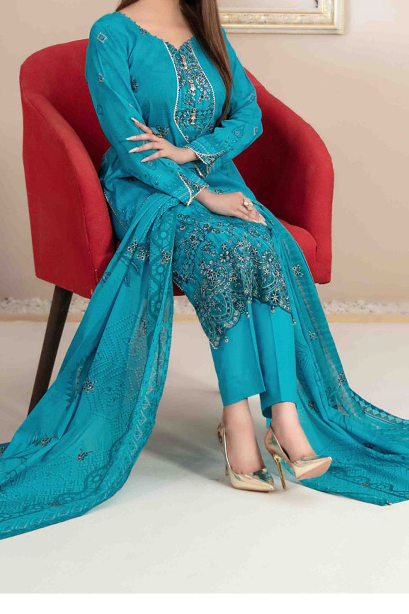 Roha By Tawakkal Unstitched 3 Piece Digital Lawn Collection'2024-D-9330