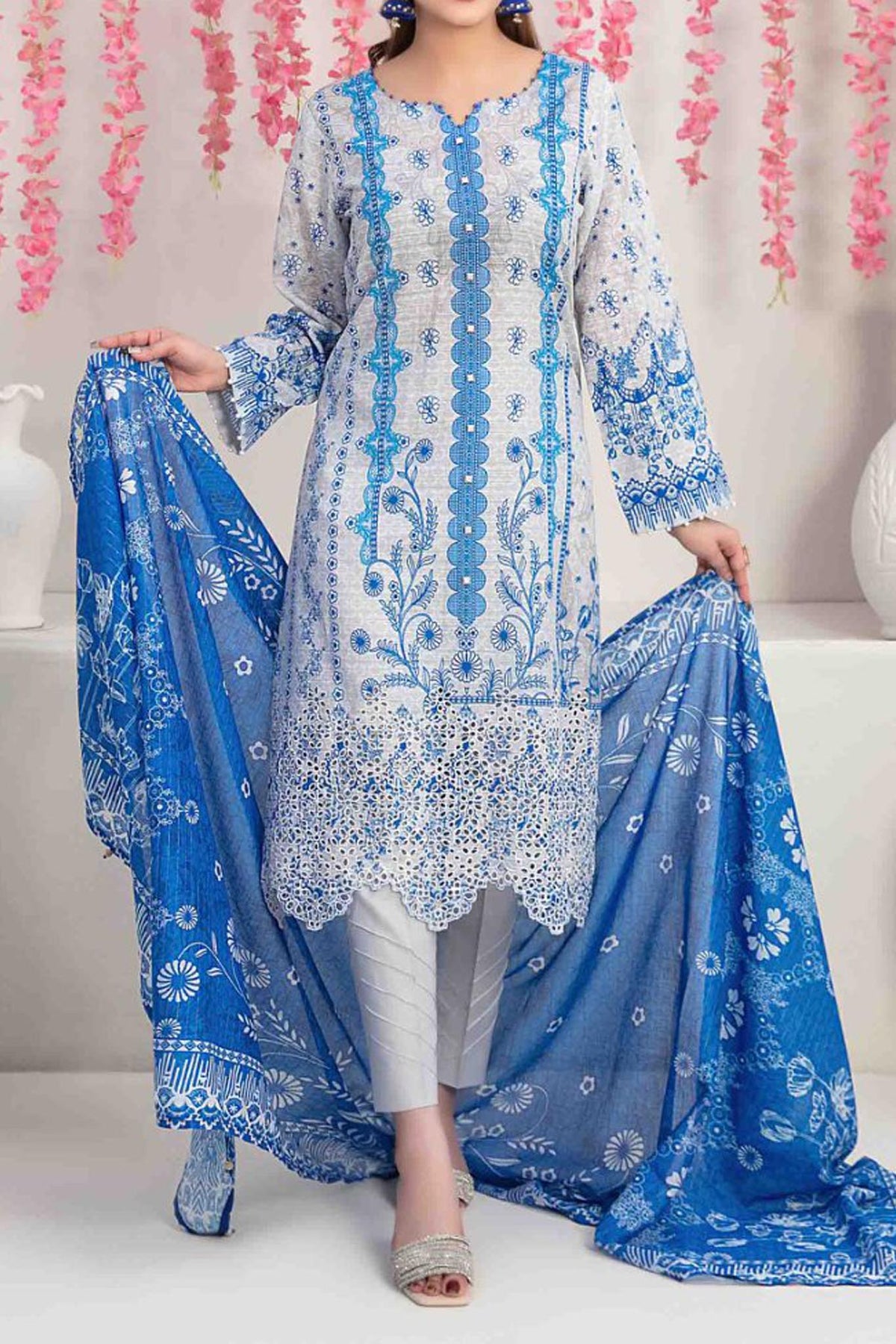 Afsara By Tawakkal Unstitched 3 Piece Digital Lawn Collection'2024-D-9380