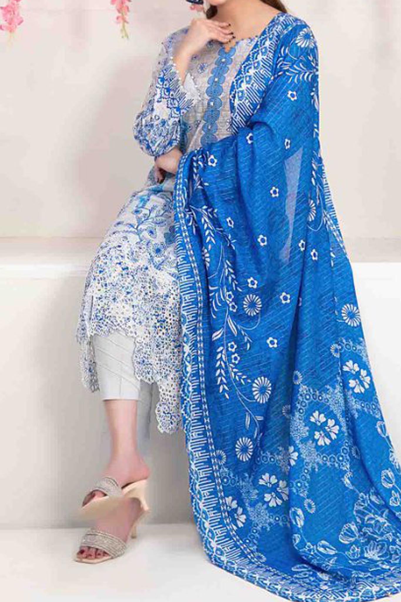 Afsara By Tawakkal Unstitched 3 Piece Digital Lawn Collection'2024-D-9380