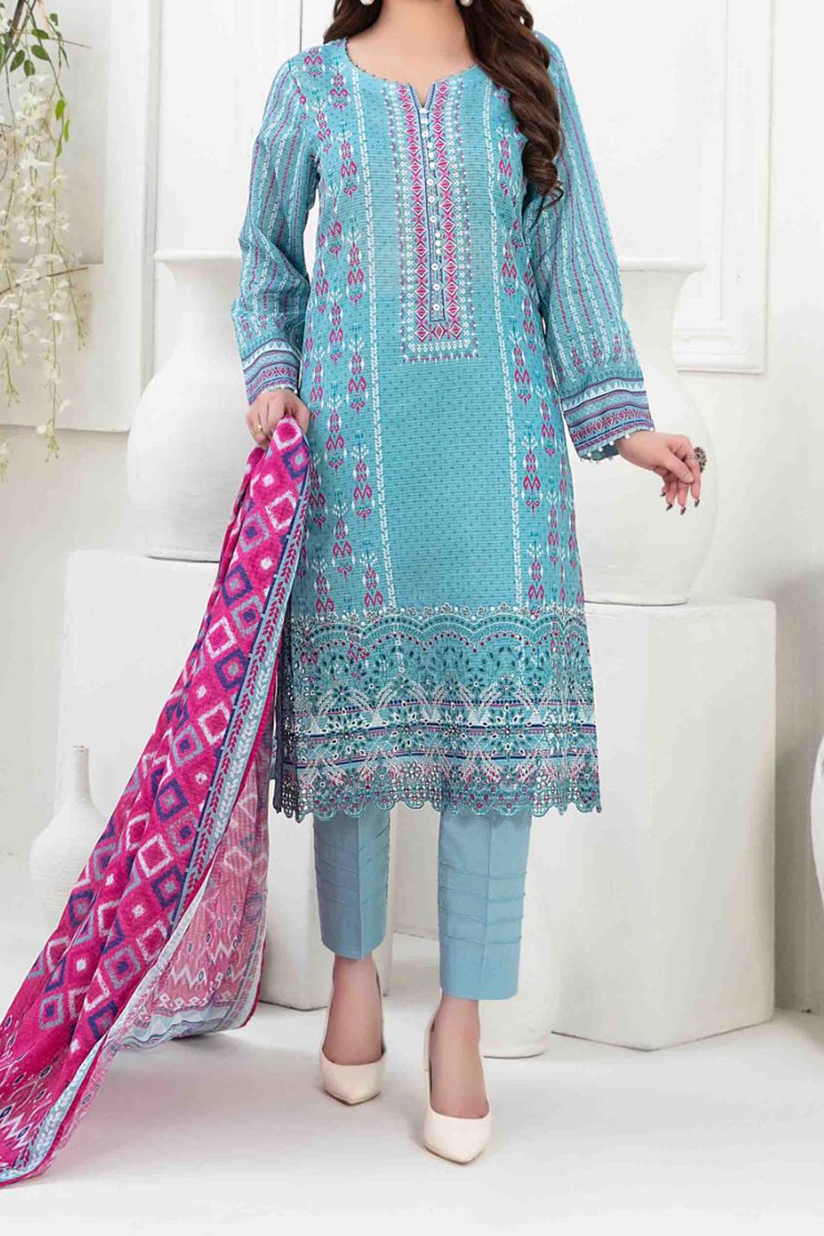 Afsara By Tawakkal Unstitched 3 Piece Digital Lawn Collection'2024-D-9382